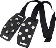 [Generic] Shoe Spikes Ice Grippers Shoes Cover Antiskid Ice Snow Gripper Ice Cleats Ice Crampons Spikes for Jogging Mountaineering
