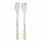 SABRE PARIS, GUSTAVE PEARL, 2 PIECE SALAD SERVING SET (FLATWARE), IMPORTED