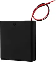 BRIGHTFUFU Battery Box Replacement 6V Battery Case Leads Cover for DIY Projects Educational Purposes