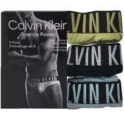 Calvin Klein Intense Power Men Cotton Stretch Hip Brief 3- Pack, Multicolor, Sm