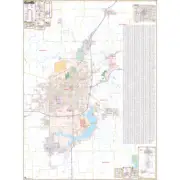 Springfield, IL Wall Map