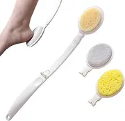 Bath Brush Long Handle for Shower,Foldable Body Washer Cleansing Brush | Lightweight Showering Exfoliator Cleaning Tools for Adults Women Men