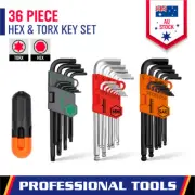 Hex Key / Temper Proof Torx Key Set Ball-End Allen Wrench Metric & Imperial Size