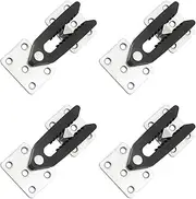 [TOVOT] Set of 4 Sofa Couch Sectional Furniture Connector Joint Snap Alligator Clip Metal Sofa Snap Sectional Couch Connector for Furniture