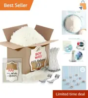 Fast Melting Soy Wax Candle Making Kit - 10 lbs, Wicks & Accessories Included