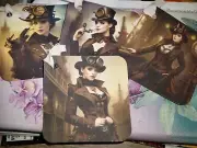 Steampunk Lady Tags Junk Journal Scrapbook USA Seller Gift