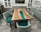 Epoxy Resin Table Live Edge Epoxy Dining Table, Epoxy Dining Room Table Counter