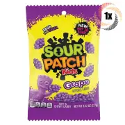 1x Bag Sour Patch Kids Grape Flavor Soft & Chewy Sweet Gummy Candy | 8.02oz