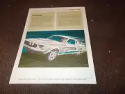 ORIGINAL 1967 SHELBY GT-350 G.T. 350 GT 500 SALES BROCHURE SPEC SHEET EARLY PROD