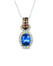 Le Vian Sapphire 14K 1.00 ct. tw. Diamond & Sapphire Pendant