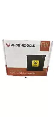 Phoenix Gold RX2 500.1 Black RX 500 Watt Class D Monoblock Amplifier