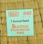 Genuine Bulova 8AE BF 4 Second Hand Watch Part 65 NEW OLD STOCK