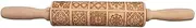 Patterned Roller Square Grid Durable Exquisite Pattern Embossed Wooden Rolling Pin Cookies Mould Laser Engraved Dough (Style1, One Size)