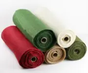14" Burlap Ribbon 10 Yard Roll Finished Edges (6 colors)