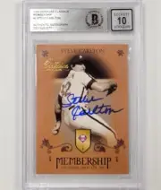 Steve Carlton signed 2003 Donruss Classics Membership #2 card BAS 10 auto