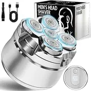 Electric Head Shavers for Bald Men - Waterproof Cordless Bald Razor Wet/Dry Shaving Rechargeable Head & Face Shaver Precision Head Trimmer for Home & Daily Shower