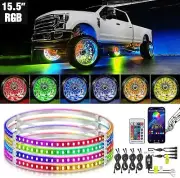 Nilight LED Wheel Ring Lights RGB with APP Remote Control Neon Wheel Rim Lights