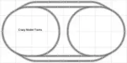 Bachmann E-Z Track Train Layout #004 Train Set HO Scale 4' X 8' Wire Switches