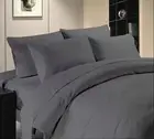 1200TC EgyptianCotton Split King Bed - 2 Long Single Beds 5 Pce Sheet Set Grey