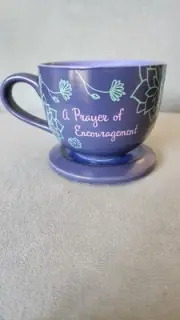 Abbey Press “A Prayer Of Encouragement” Mug w/Lid Psalm 31:24 Scripture
