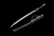 Chinese Dao Sword Sabre Saber Piandao Folded Steel Blade Decorative Ornamental