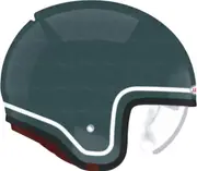 Bell TX501 Classic Jet Helmet, white-green-blue, Size L for Men White Green Blue