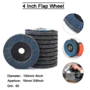 5pcs 4" 100mm Abrasive Flap Discs Zirconia Angle Grinder Grinding Sanding Wheel
