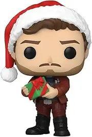 Funko PoP! Guardians of The Galaxy - Holiday Special Star-Lord Vinyl Figure, 10 cm Height