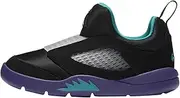 [Jordan] 5 Retro Little Flex Black Grape (PS) Shoes, Black/New Emerald-grape Ice, 10.5 Little Kid