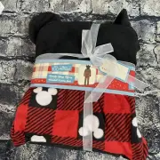 Disney Men's Large Mickey Mouse Matching Family Union Suit Hooded - Red