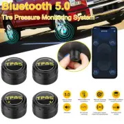 Car TPMS Bluetooth 5.0 Tire Pressure Monitoring System 4 External Sensor App US