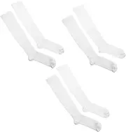 [Beavorty] 3 Pairs Of Compression Socks Breathable Polyester Long Calf Socks Unisex Athletic Ankle Socks Running Socks Running Socks Wide Calf Compression Socks Workout Socks