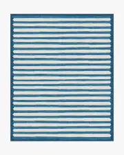 245' x 305' | Machine Washable Runner Rug | Kid & Pet Friendly | Indoor Rug | Elin Stripe Indigo Rug by goop | Ruggable
