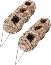 SUPVOX 2 Pcs Hand Woven Straw Bird Nests Outdoor Birdhouses for Garden Decor Compact Lightweight Design for Bird Breeding and Relaxation for Home and Wedding Decorations