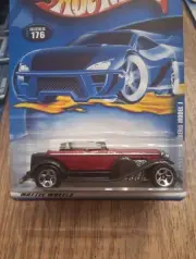 Hot Wheels 2001 Mainline Series 1931 Duesenberg Model J #176 Red & Black Vintage
