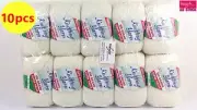 10 x NEW Knitting Yarn Crochet Ball Wool Acrylic 100g 190m 8Ply Cream WIN-040