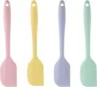 Set of 4 Silicone Scraper Spatula, 11 Inch Heat Resistant Rubber Scraper