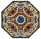 Marble Hallway Table Top / Multicolor Stone Dining Table Top / Breakfast Table