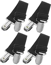 4pcs Trouser Clips Elastic Pant Keeper Adjustable Boots Strap Clips Elastic Fasteners Adjustable Boot Straps Boot Stirrups Motorcycle Riding Clips Motorcycle Boot Straps Boot Clips