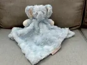Blankets & Beyond Elephant Lovey Blue Rosette Swirl Security Blanket Plush NWOT