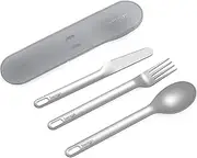 Bentgo Ss Utensil Set Cutlery Grey One Size Lunch Box