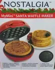 Nostalgia My Mini Santa Claus Waffle Maker 5" Non-Stick New