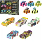 Hot Wheels Monster Trucks Glow in the Dark Collection Set Cars Race Play Preschool Toys & Pretend Play