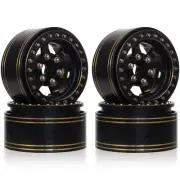 1.9" Brass Heavy Beadlock Wheel Rim for 1/10 RC Crawler Axia SCX10 Capra TRX4 /6