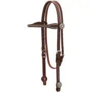 Weaver Leather Weaver Texas Star Canyon Rose Browband Headstall