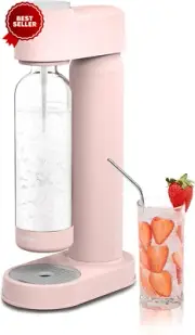 Sparkling Water Maker - Soda Streaming Machine w/ 1L Bottle, Seltzer Maker, 60L
