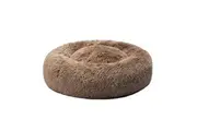 Pawz Round Pet Calming Dog Bed Plush 70CM Large Taupe
