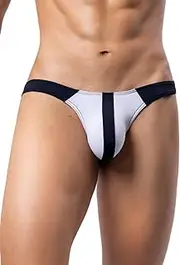 [ChiaoLezhee] Sexy Mens Thong Underwear, Banana Hammock Male Thongs, Low Rise G String, Straight Men Lingerie For Play
