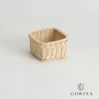 在飛比找蝦皮商城優惠-CORTEX 編織籃 仿籐籃 小方籃W14 米白色