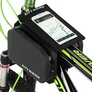 Cycling Bike Top Tube Bag Rainproof ycle Front Frame Screen Cell Phone Bag Pannier Multicolor F02